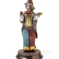 Статуэтка полистоун &laquo;Клоун-фокусник с картами&raquo;, 12&times;11.5&times;23 см