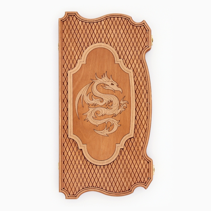 Нарды деревянные большие, резные, настольная игра Нарды деревянные большие, резные, настольная игра "Дракон", 45 х 45 см