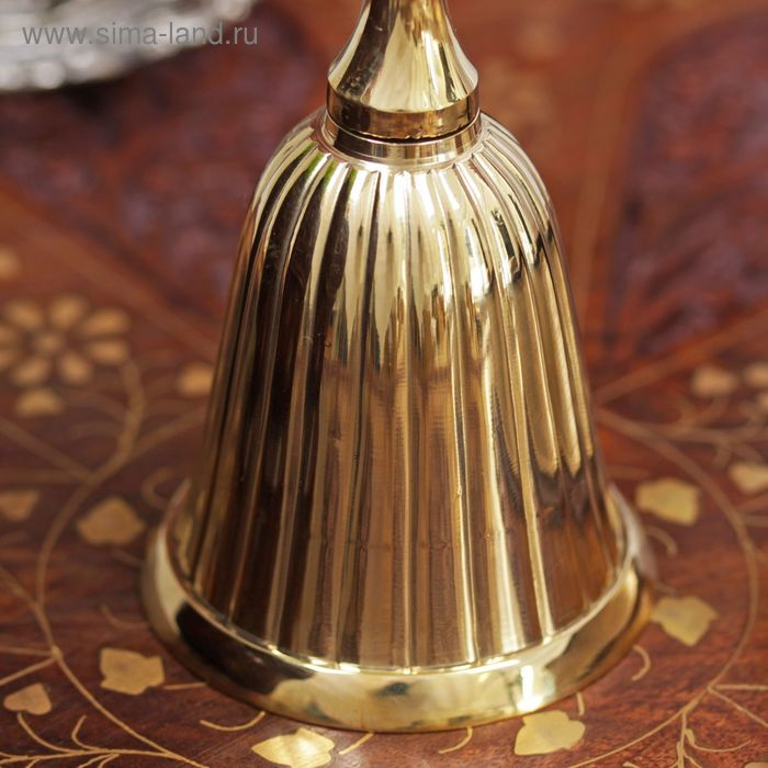 Колокольчик  Колокольчик "Полоски" латунь 13,5х6,2х6,2 см