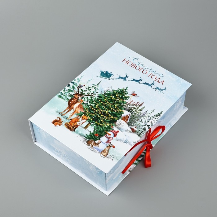 Коробка‒книга «Счастливого Нового Года», 27 х 19,5 х 8 см, Новый год Коробка‒книга «Счастливого Нового Года», 27 х 19,5 х 8 см, Новый год