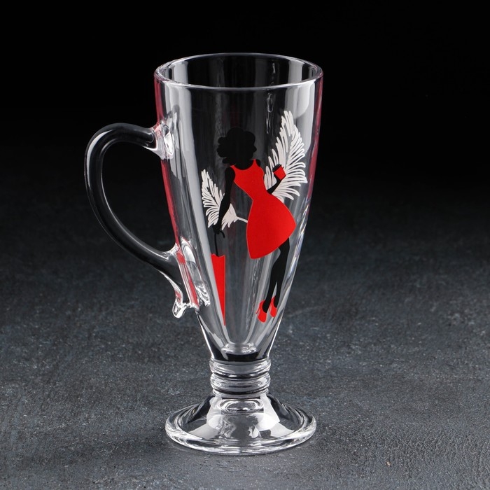 Кружка стеклянная «Мисс», для чая/кофе, 250 мл, МИКС Кружка стеклянная «Мисс», для чая/кофе, 250 мл, МИКС