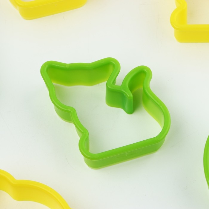 Формы для выпечки печенья «Веселая ферма», 8 шт, пластик