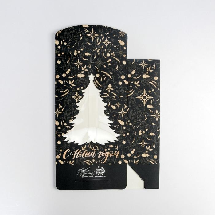 Коробка подарочная новогодняя складная «Gold», 15 х 7 х 22 см, Новый год