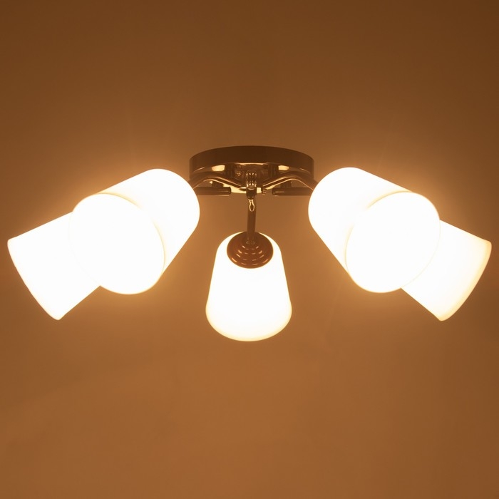 Люстра Люстра "Онлайн" (цилиндр) 5х15Вт Е27 МОДЕЛЬ: BR 00220 венге/белый