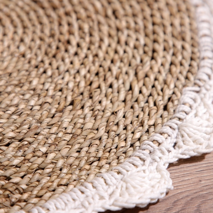 Коврик плетёный круглый 35 см Коврик плетёный круглый 35 см
