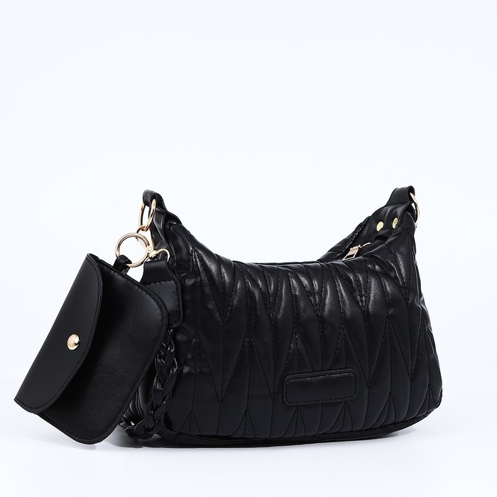 Сумка кросс-боди на молнии, цвет чёрный Сумка кросс-боди на молнии, цвет чёрный