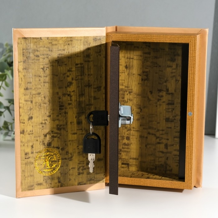 Сейф-книга дерево кожзам Сейф-книга дерево кожзам "Екатеринбург" 3D тиснение 21х13х5 см