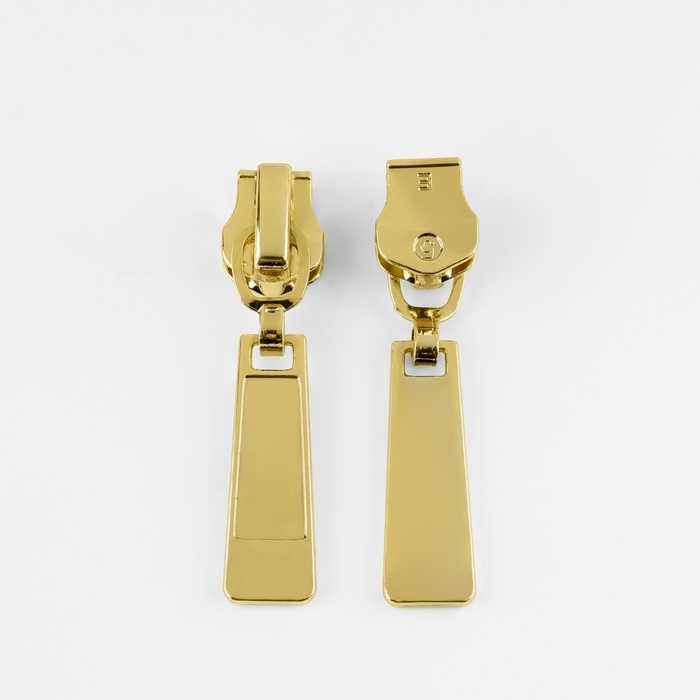 Бегунок автоматический для металлической молнии, №5, 10 шт, цвет золотой Бегунок автоматический для металлической молнии, №5, 10 шт, цвет золотой