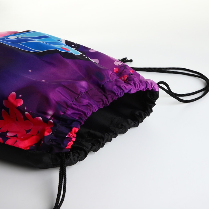 Мешок для обуви на шнурке, цвет фиолетовый/разноцветный Мешок для обуви на шнурке, цвет фиолетовый/разноцветный