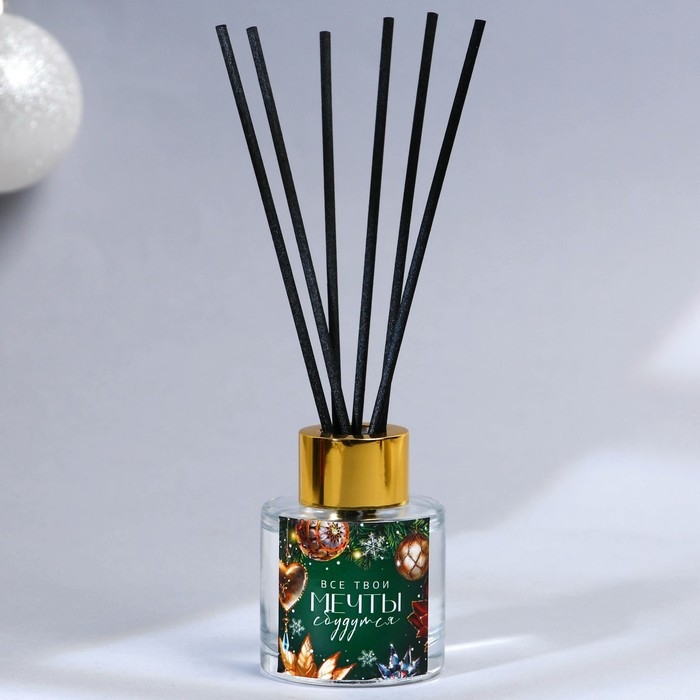 Новый год! Аромадиффузор ароматический палочки «Новогодняя коллекция: Все мечты сбудутся», на Новый год, аромат жасмин, 50 мл. Новый год! Аромадиффузор ароматический палочки «Новогодняя коллекция: Все мечты сбудутся», на Новый год, аромат жасмин, 50 мл.