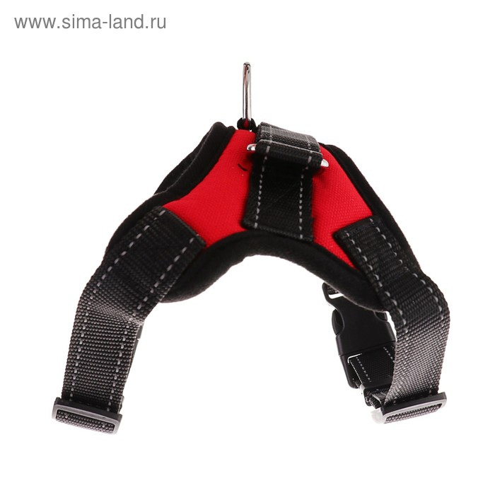 Шлейка К7 мягкая светоотражающая, размер S, ОГ 44-55 см, вес 5-9 кг, красная Шлейка К7 мягкая светоотражающая, размер S, ОГ 44-55 см, вес 5-9 кг, красная
