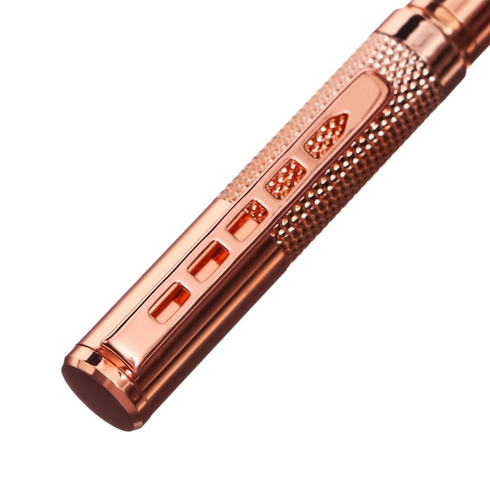 Ручка подарочная шариковая в кожзам футляре поворотная Стиль корпус медь Ручка подарочная шариковая в кожзам футляре поворотная Стиль корпус медь