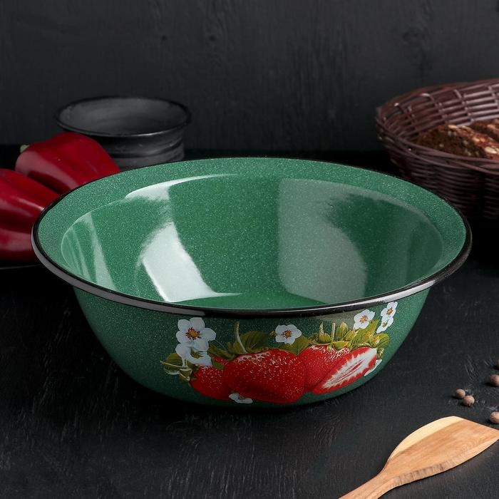 Миска эмалированная, 3,5 л, d=28 см, цвет МИКС Миска эмалированная, 3,5 л, d=28 см, цвет МИКС