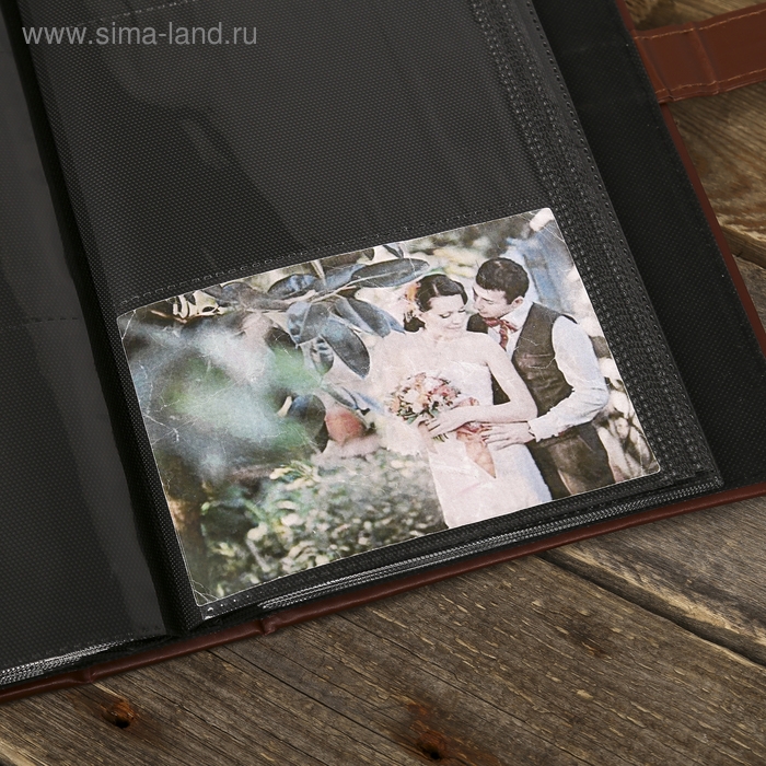Фотоальбом на 300 фото 10х15 см Фотоальбом на 300 фото 10х15 см "Шоколад" кожзам 33х19х6 см