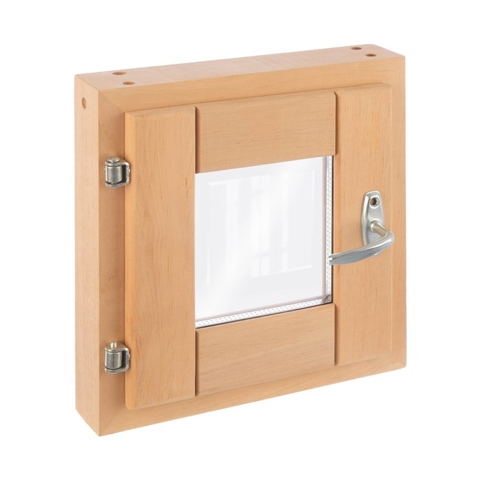 Окно из ольхи 30х30 см, стеклопакет Окно из ольхи 30х30 см, стеклопакет