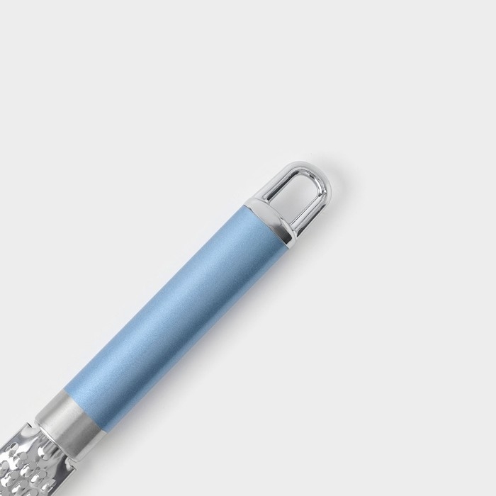 Тёрка для сыра Доляна Lagoona, нержавеющая сталь, цвет серебристый, голубой Тёрка для сыра Доляна Lagoona, нержавеющая сталь, цвет серебристый, голубой