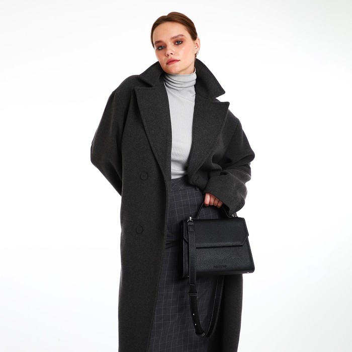 Сумка женская TEXTURA, мессенджер, средний размер, цвет чёрный Сумка женская TEXTURA, мессенджер, средний размер, цвет чёрный