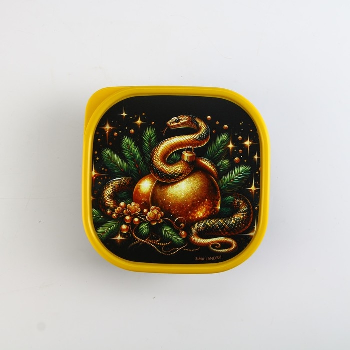 Новый год. Ланч-бокс «Золотой шар», 700 мл