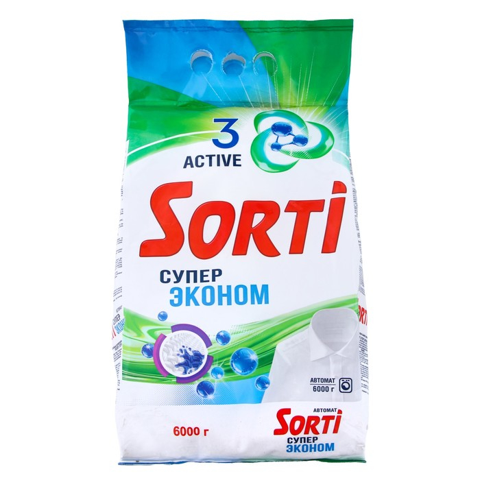 Порошок стиральный  Sorti  Супер Экон Автомат, 6 кг Порошок стиральный  Sorti  Супер Экон Автомат, 6 кг