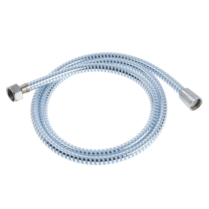 Душевой шланг ZEIN Z05PB, 150 см, с пластиковой конусообразной гайкой, ПВХ, голубой Душевой шланг ZEIN Z05PB, 150 см, с пластиковой конусообразной гайкой, ПВХ, голубой
