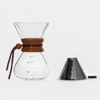 Кофеварка кемекс для кофе Magistro &laquo;Колумб&raquo;, 400 мл, 13&times;11&times;17 см, стекло, прозрачная