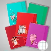 Набор предметных тетрадей Calligrata TOP &laquo;Животные&raquo;, 12 предметов, 48 листов, со справочным материалом, обложка из мелованного картона