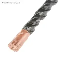 Бур по бетону ТУНДРА, крестовый наконечник, двойная спираль, SDS-plus, 8&times;160 мм