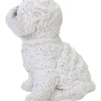 Садовая фигура из полистоуна &laquo;Собака-болонка&raquo; 18&times;11&times;21 см