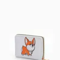 Кошелёк детский Выбражулька &laquo;Корги&raquo;, на молнии, белый
