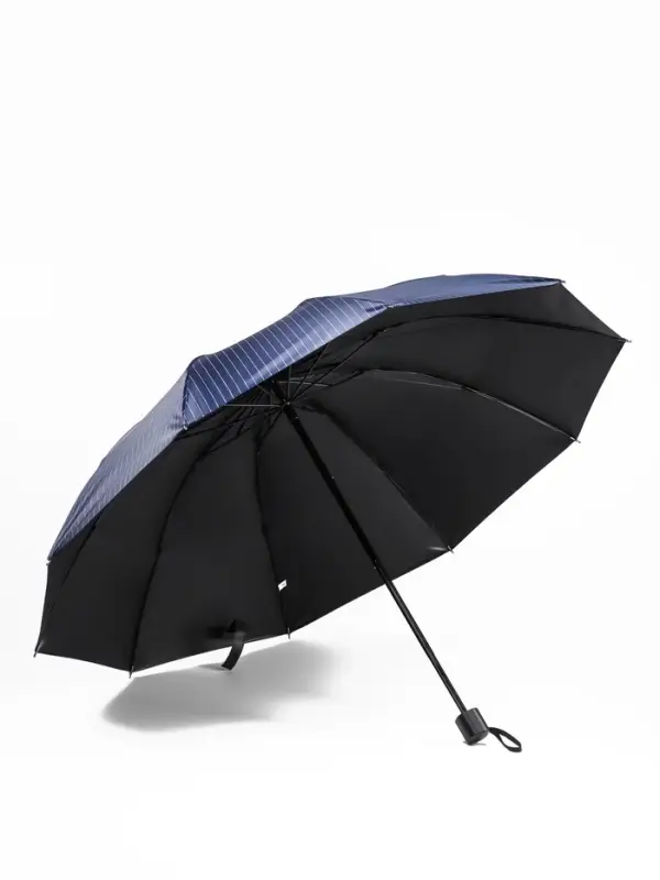 Зонт механический &laquo;Полоска&raquo;, эпонж, 4 сложения, 10 спиц, R=53/61 см, d=106 см, МИКС