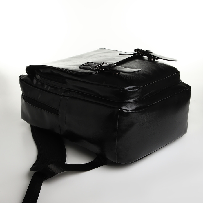 Рюкзак школьный на молнии, цвет чёрный Рюкзак школьный на молнии, цвет чёрный