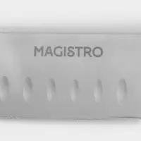 Нож Сантоку кухонный Magistro Ardone, лезвие 17.5 см, серебристый