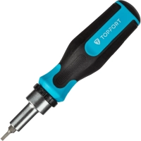 Отвертка с набором бит, обычные + точные, 49 предметов Topfort (580149)