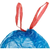 Мешки для мусора ПНД 30л 25мкм 20шт/рул синие 50x60см Luscan с завязками