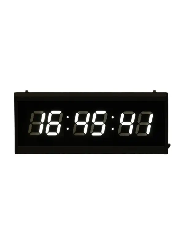 Часы электронные настенные &laquo;Соломон&raquo;, 48&times;19&times;3 см, 7.5&times;4 см, белая индикация