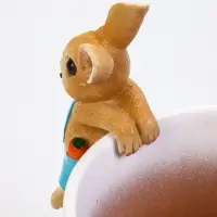 Фигурка для флорариума &laquo;Зайчишка с розой&raquo;, декор на кашпо, 17&times;7&times;7 см