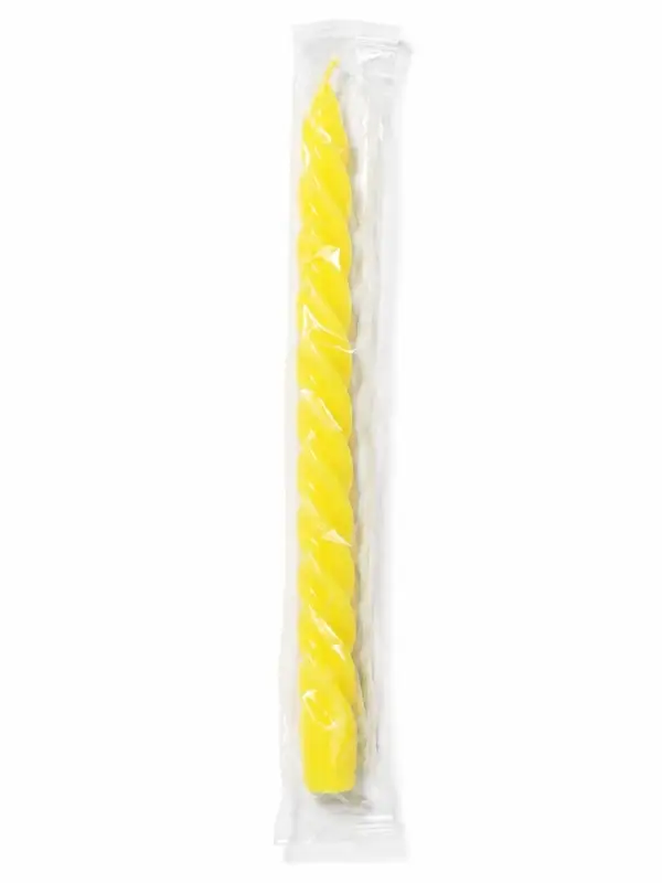 Свеча витая, 2.3&times;24.5 см, 5 ч, 50 г, жёлтая