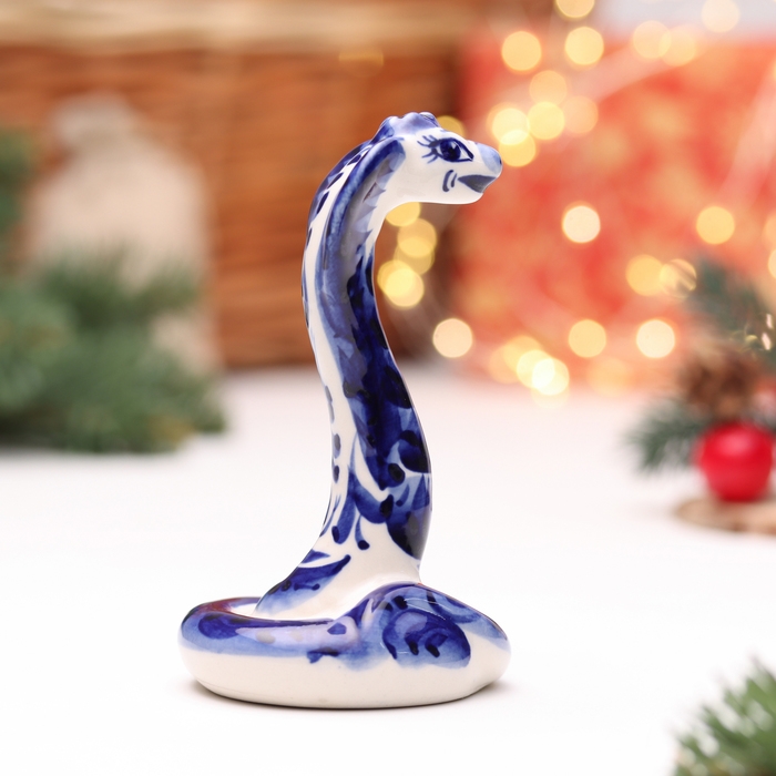 Сувенир Сувенир "Змея Дакота", гжель, 11,5 см