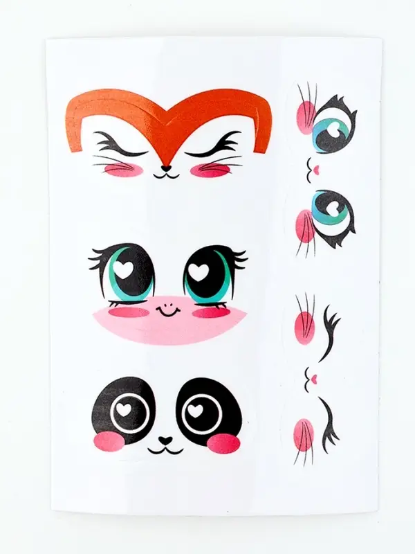 Набор для украшения яиц на подложке &laquo;Зверята&raquo; на пасху, 13&times;10 см