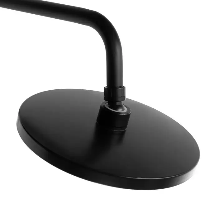 Душевая система ZEIN Z3895, с термостатом, лейка верхняя d=23 см, ручная 12.5 см, чёрная