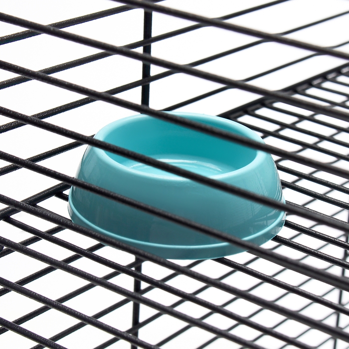 Клетка для грызунов Клетка для грызунов "Пижон" №5, с 3 этажами, укомплектованная, 41 х 30 х 58 см, бирюзовая