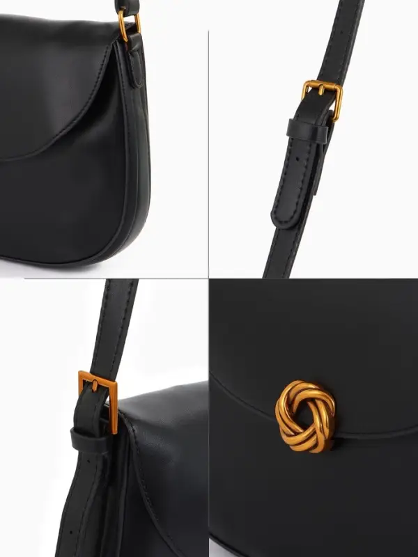 Сумка женская мессенджер TEXTURA на магните, с косметичкой, 28&times;4&times;20 см, чёрная