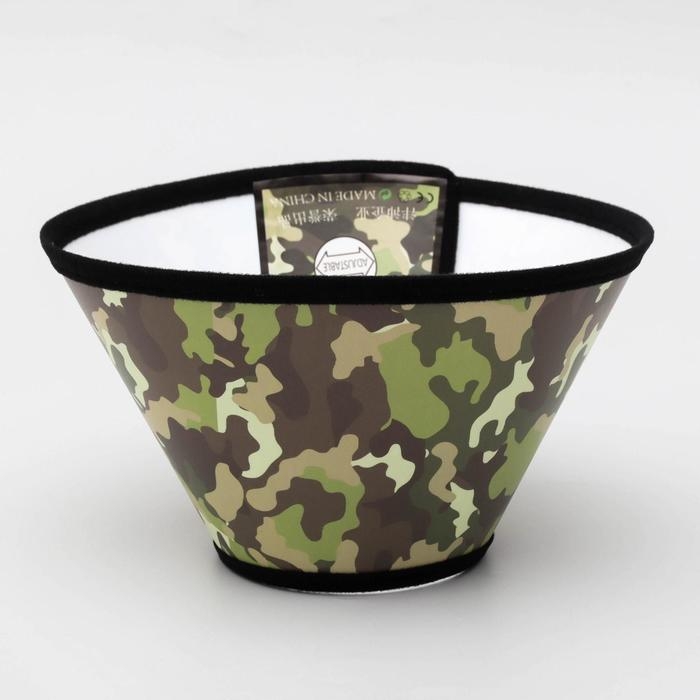 Ветеринарный воротник №4, обхват шеи 29-33 см, высота 13,5 см, хаки Ветеринарный воротник №4, обхват шеи 29-33 см, высота 13,5 см, хаки