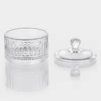 Икорница с крышкой "Элизия" 6,5х7 см, прозрачная
