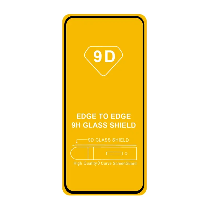 Защитное стекло Xiaomi Note 10/10S с рамкой 9H Full Glue без упаковки (25 шт./уп.)