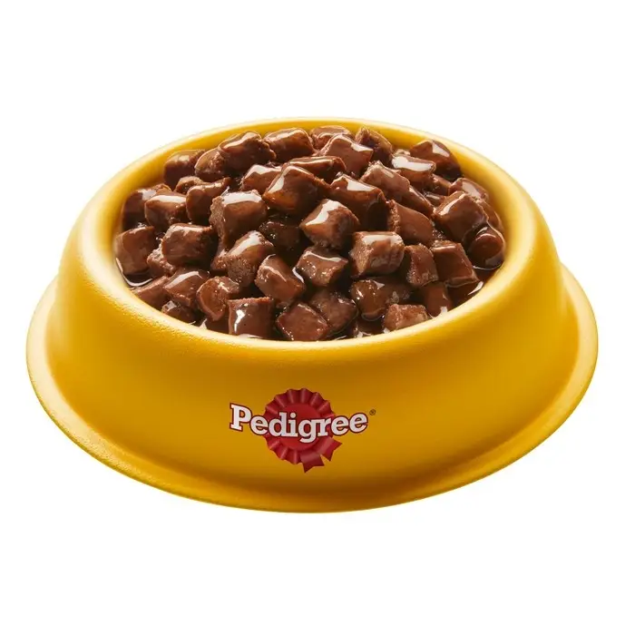 Влажный корм Pedigree для щенков, говядина в соусе, пауч, 85 г