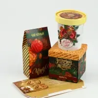 Подарочный набор «С Новым годом»: чай (50 г), конфеты (110 г), печенье брауни (120 г) Подарочный набор «С Новым годом»: чай (50 г), конфеты (110 г), печенье брауни (120 г)