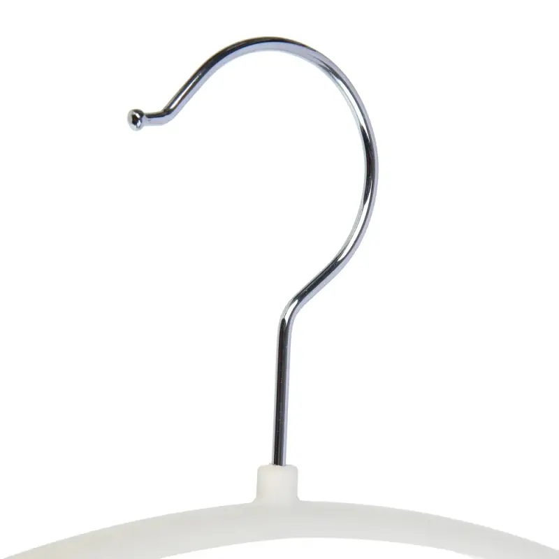 Вешалка для одежды тм VETTA, 40х21,5х1 см, пластик с покрытием софт тач, цвет белый