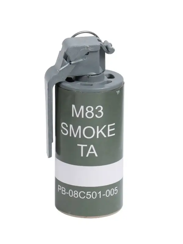 Граната дымовая &laquo;М83&raquo;, страйкбольная, с активной чекой, 120 г смеси