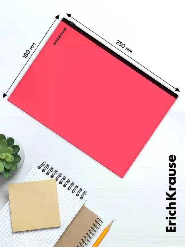 Zip-пакет пластиковый ErichKrause Matt Reef A5+, непрозрачный, МИКС